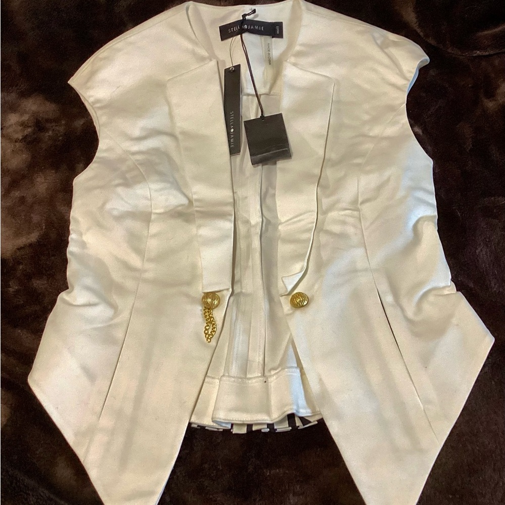 New Stella Jamie cream white vest